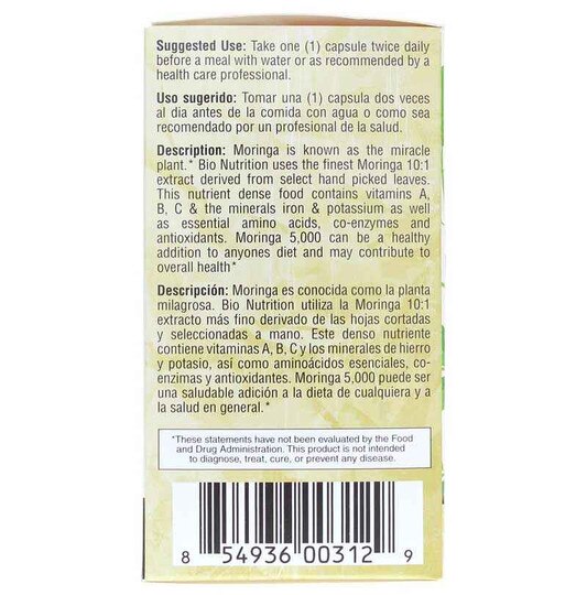 Moringa 5000 Mg Super Food, BNU